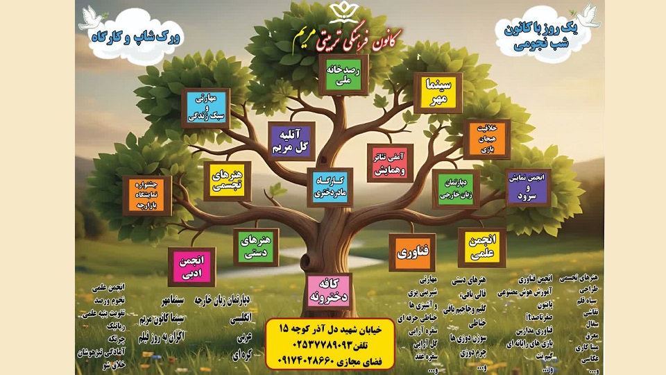 معرفی برنامه های کانون مریم